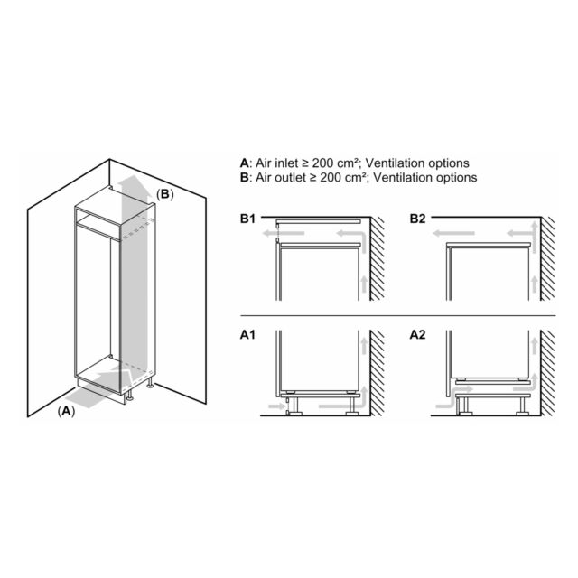 Neff KI1513FF0 In-Column Integrated Larder Fridge 289 Litres 7 Fridge Shelves, 3 Fruit + Veg Drawers