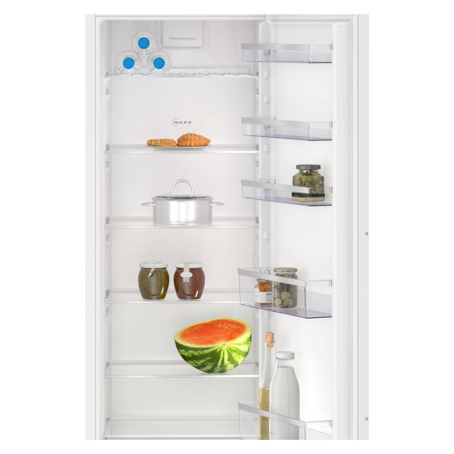 Neff KI1812FE0G Built-In Larder Fridge, Fixed Hinge, White, E Rated