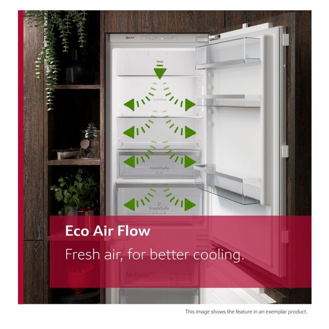 Neff KI5871SE0G Fully Integrated 70/30 Fridge Freezer Low Frost With Sliding Hinge - E Rated