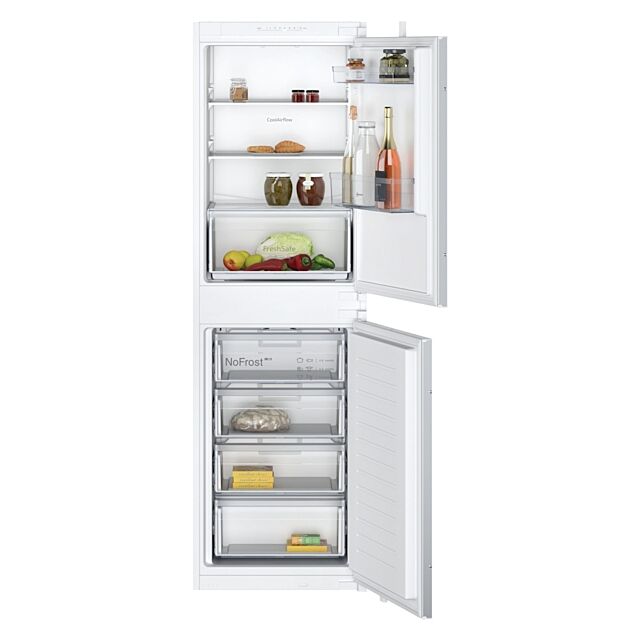 Neff KI7851SE0G Fully Integrated 50/50 Fridge Freezer Frost Free With Sliding Hinge - E Rated