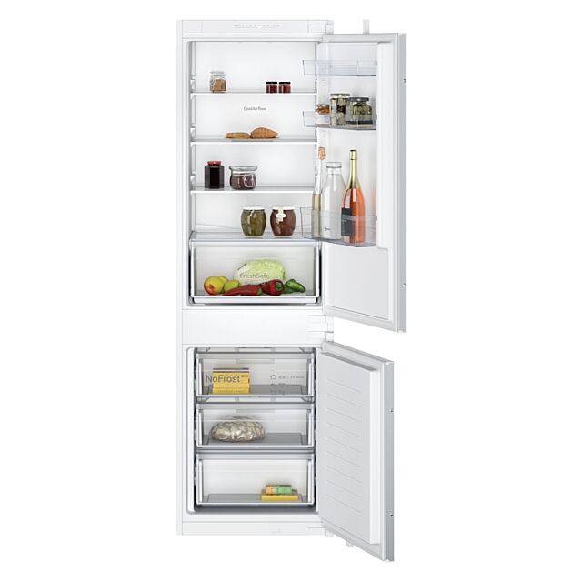Neff KI7861SE0G Fully Integrated 60/40 Fridge Freezer Frost Free With Sliding Hinge - E Rated