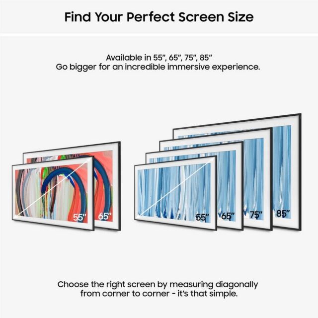 Samsung QE85LS03HWUXXU 85inch 4K The Frame Pro Neo Qled 4K Vision Ai Smart TV Art Mode + Wall Mount TV