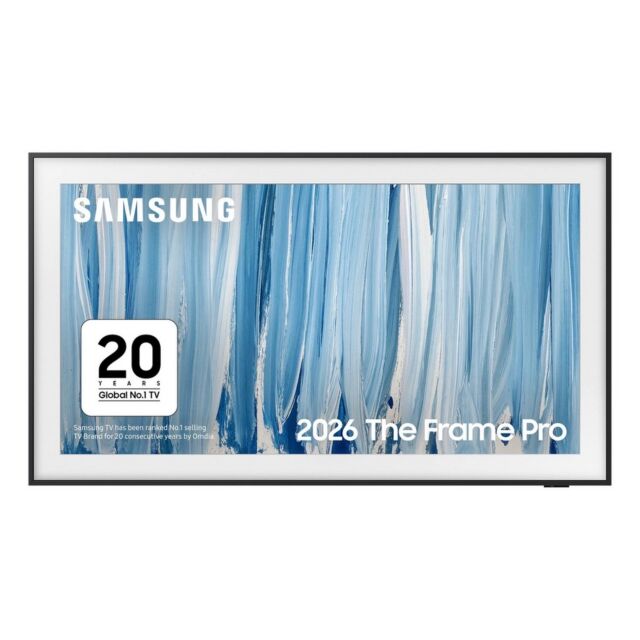 Samsung QE85LS03HWUXXU 85inch 4K The Frame Pro Neo Qled 4K Vision Ai Smart TV Art Mode + Wall Mount TV