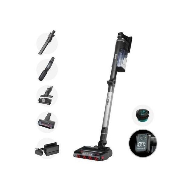 Shark IZ420UKT Stratos Cordless Stick Vacuum Cleaner - 120 Minutes Run Time - Silver