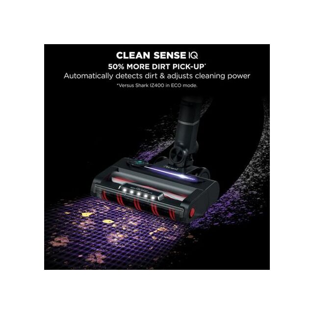 Shark IZ420UKT Stratos Cordless Stick Vacuum Cleaner - 120 Minutes Run Time - Silver