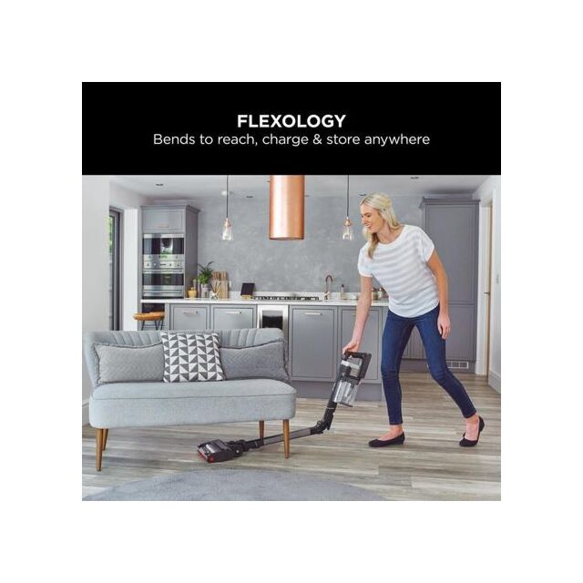 Shark IZ420UKT Stratos Cordless Stick Vacuum Cleaner - 120 Minutes Run Time - Silver