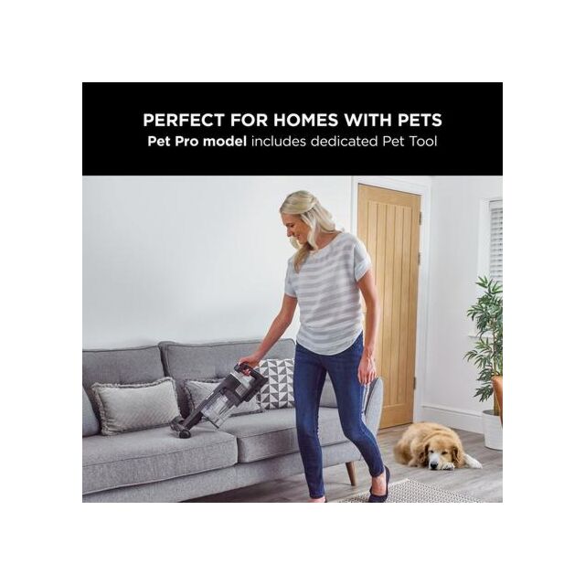 Shark IZ420UKT Stratos Cordless Stick Vacuum Cleaner - 120 Minutes Run Time - Silver