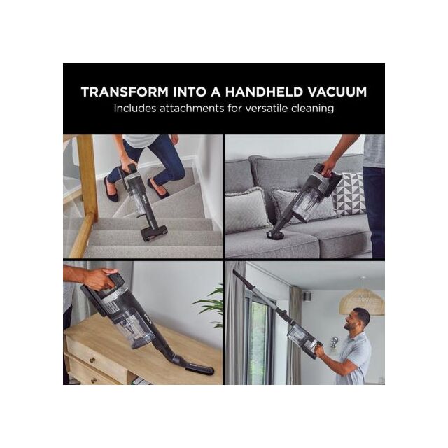 Shark IZ420UKT Stratos Cordless Stick Vacuum Cleaner - 120 Minutes Run Time - Silver