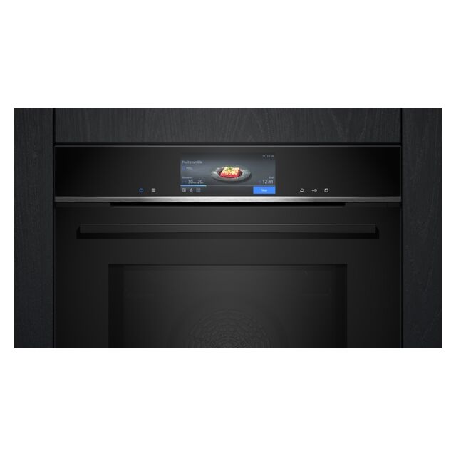 Siemens HN778GMB1B Built In Electric Single Oven - Black