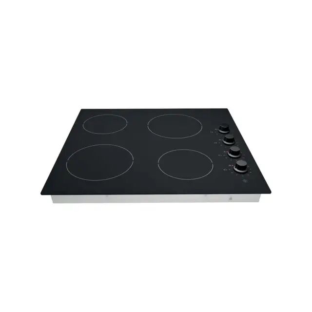 Statesman CHZ460D 4 Zone Ceramic Hob With Dial Control Black Glass