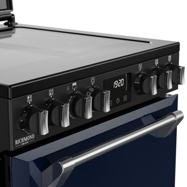 Stoves 444412000 Dx Mra Rich 60Ei Rty 60Cm Induction Electric Cooker With Double Oven, Midnight Blue