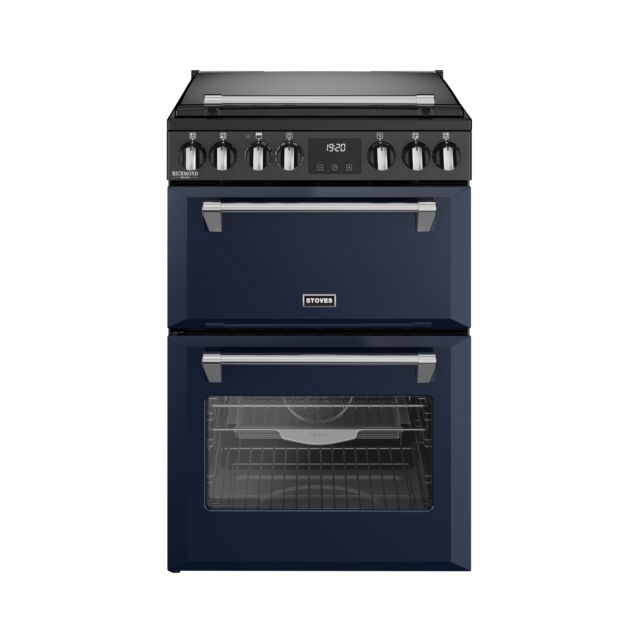 Stoves 444412000 Dx Mra Rich 60Ei Rty 60Cm Induction Electric Cooker With Double Oven, Midnight Blue