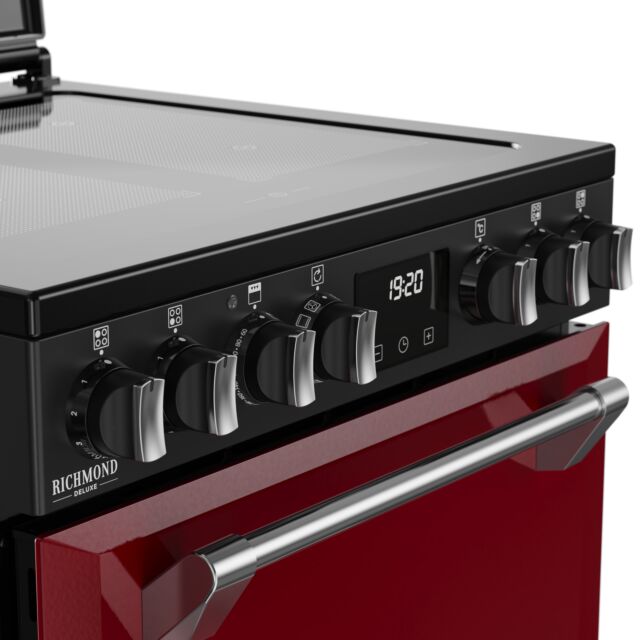 Stoves 444412002 Dx Mra Rich 60Ei Rty 60Cm Induction Electric Cooker With Double Oven, Red, A Rated