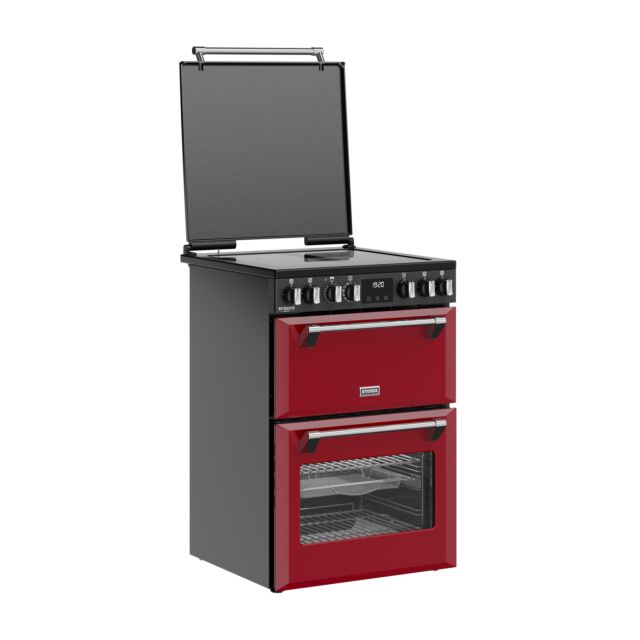 Stoves 444412002 Dx Mra Rich 60Ei Rty 60Cm Induction Electric Cooker With Double Oven, Red, A Rated