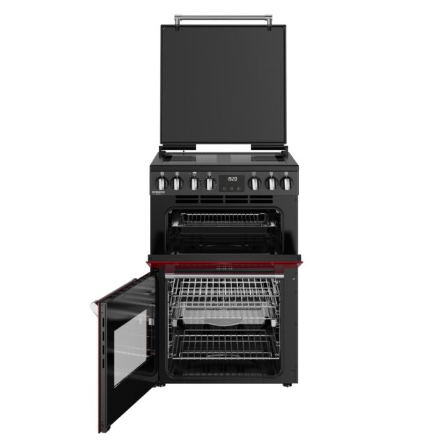 Stoves 444412002 Dx Mra Rich 60Ei Rty 60Cm Induction Electric Cooker With Double Oven, Red, A Rated