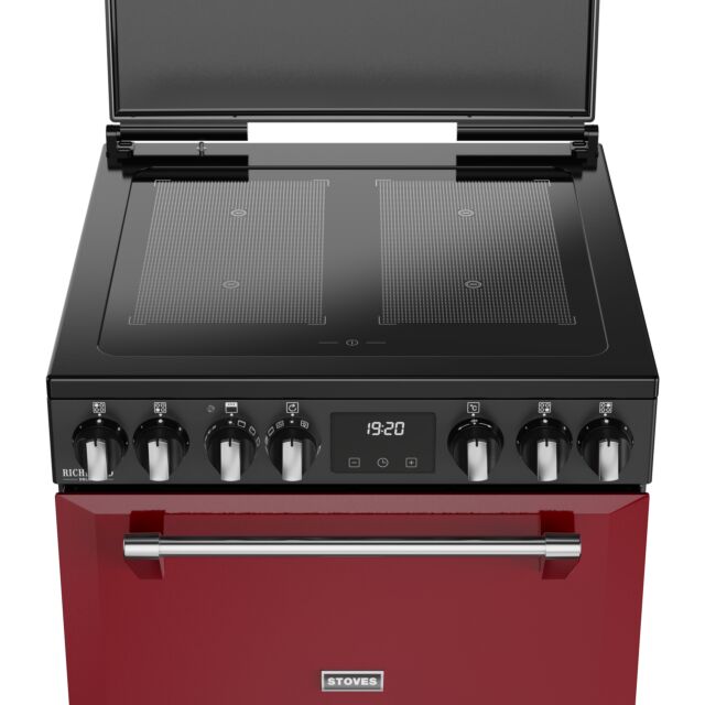 Stoves 444412002 Dx Mra Rich 60Ei Rty 60Cm Induction Electric Cooker With Double Oven, Red, A Rated