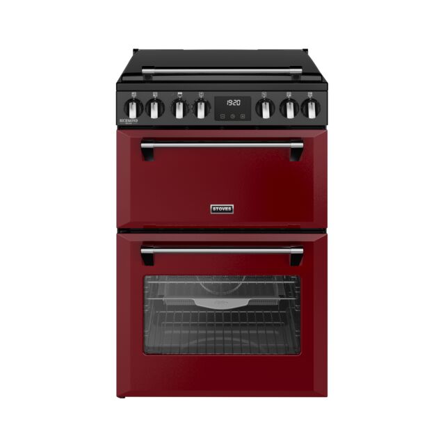 Stoves 444412002 Dx Mra Rich 60Ei Rty 60Cm Induction Electric Cooker With Double Oven, Red, A Rated