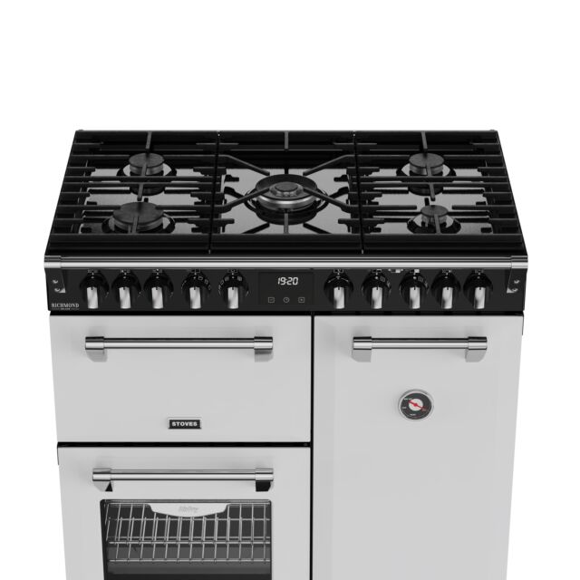 Stoves 444412004 Dx Rca Rich 90Df 90Cm Dual Fuel Range Cooker, Ice White, A Rated