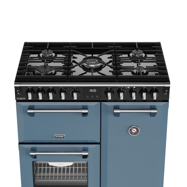 Stoves 444412005 Dx Rca Rich 90Df 90Cm Dual Fuel Range Cooker, Twilight Blue, A Rated