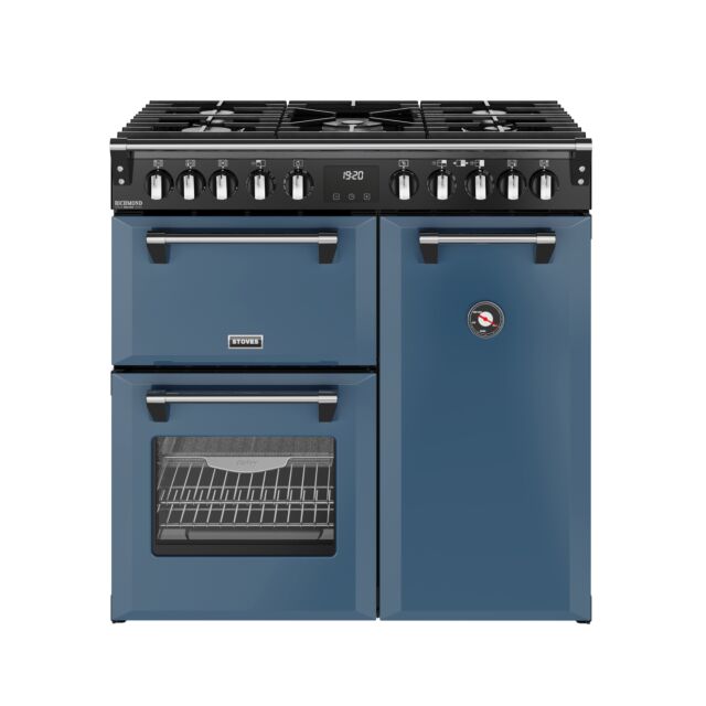 Stoves 444412005 Dx Rca Rich 90Df 90Cm Dual Fuel Range Cooker, Twilight Blue, A Rated