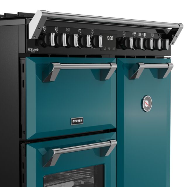 Stoves 444412007 Dx Rca Rich 90Df 90Cm Dual Fuel Range Cooker, Deep Marine, Green, A Rated