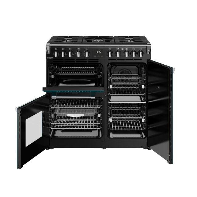 Stoves 444412007 Dx Rca Rich 90Df 90Cm Dual Fuel Range Cooker, Deep Marine, Green, A Rated