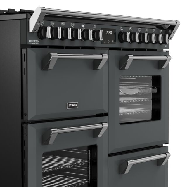 Stoves 444412015 Dx Rca Rich 100Df 100Cm Dual Fuel Range Cooker, Anthracite Grey, A Rated