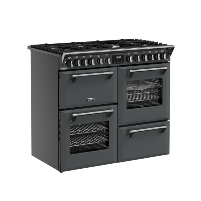 Stoves 444412015 Dx Rca Rich 100Df 100Cm Dual Fuel Range Cooker, Anthracite Grey, A Rated