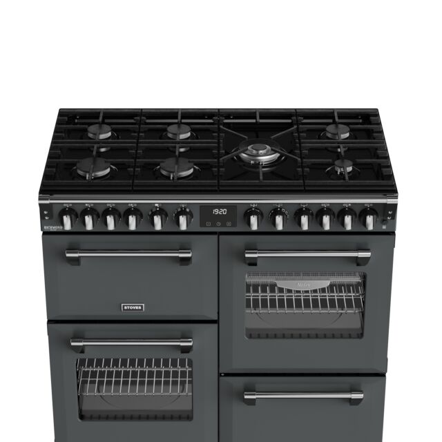 Stoves 444412015 Dx Rca Rich 100Df 100Cm Dual Fuel Range Cooker, Anthracite Grey, A Rated