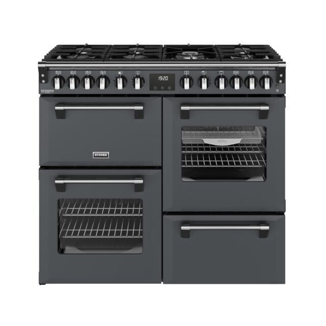 Stoves 444412015 Dx Rca Rich 100Df 100Cm Dual Fuel Range Cooker, Anthracite Grey, A Rated