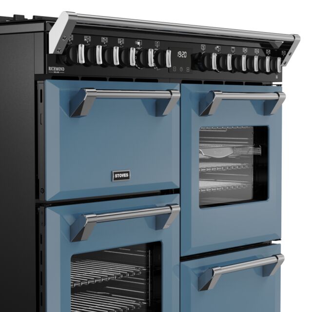 Stoves 444412017 Dx Rca Rich 100Df 100Cm Dual Fuel Range Cooker, Twilight Blue, A Rated