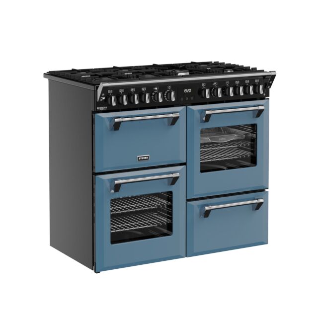 Stoves 444412017 Dx Rca Rich 100Df 100Cm Dual Fuel Range Cooker, Twilight Blue, A Rated