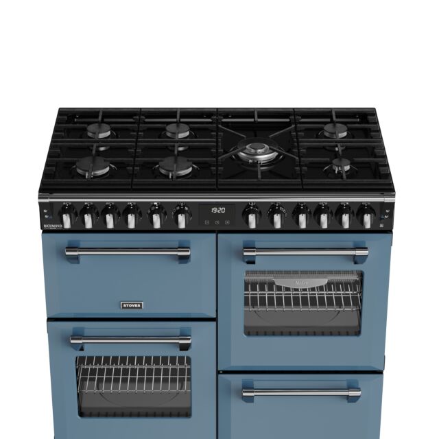 Stoves 444412017 Dx Rca Rich 100Df 100Cm Dual Fuel Range Cooker, Twilight Blue, A Rated