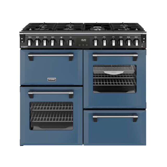 Stoves 444412017 Dx Rca Rich 100Df 100Cm Dual Fuel Range Cooker, Twilight Blue, A Rated