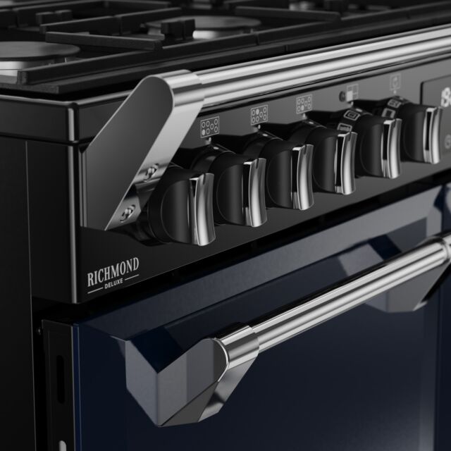 Stoves 444412018 Dx Rca Rich 100Df 100Cm Dual Fuel Range Cooker, Midnight Blue, A Rated