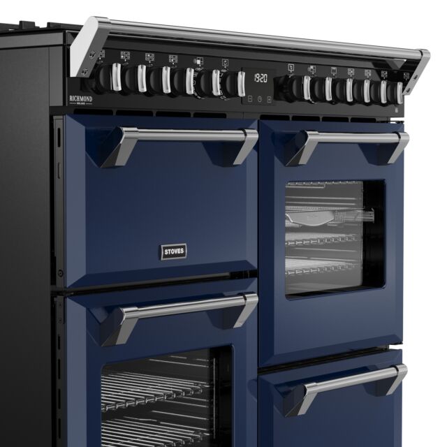 Stoves 444412018 Dx Rca Rich 100Df 100Cm Dual Fuel Range Cooker, Midnight Blue, A Rated