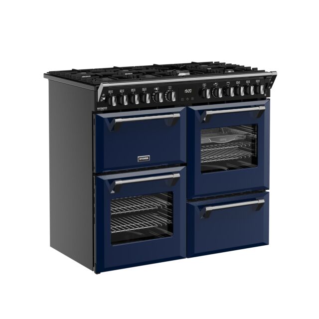 Stoves 444412018 Dx Rca Rich 100Df 100Cm Dual Fuel Range Cooker, Midnight Blue, A Rated