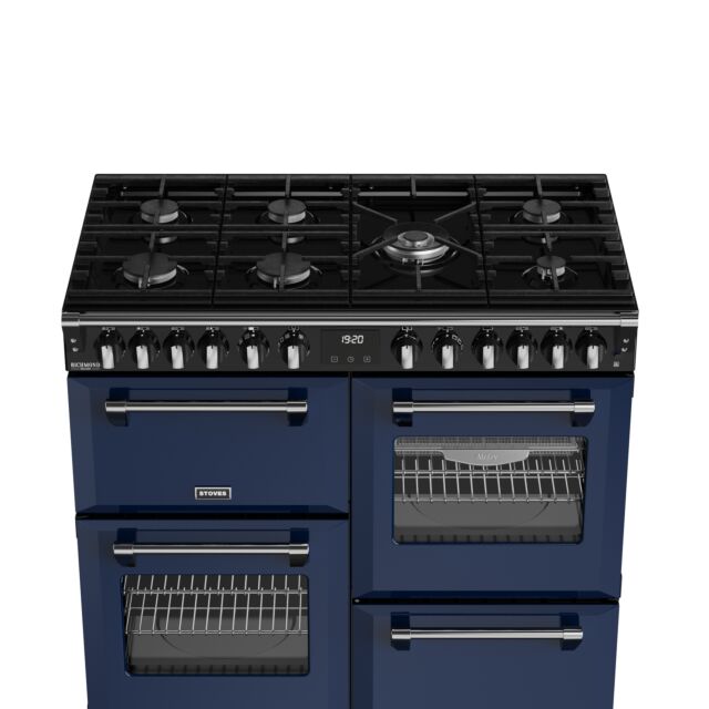Stoves 444412018 Dx Rca Rich 100Df 100Cm Dual Fuel Range Cooker, Midnight Blue, A Rated