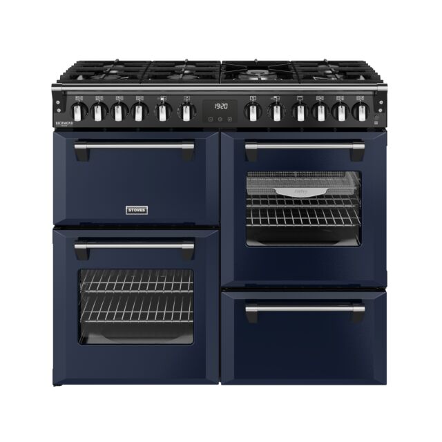 Stoves 444412018 Dx Rca Rich 100Df 100Cm Dual Fuel Range Cooker, Midnight Blue, A Rated