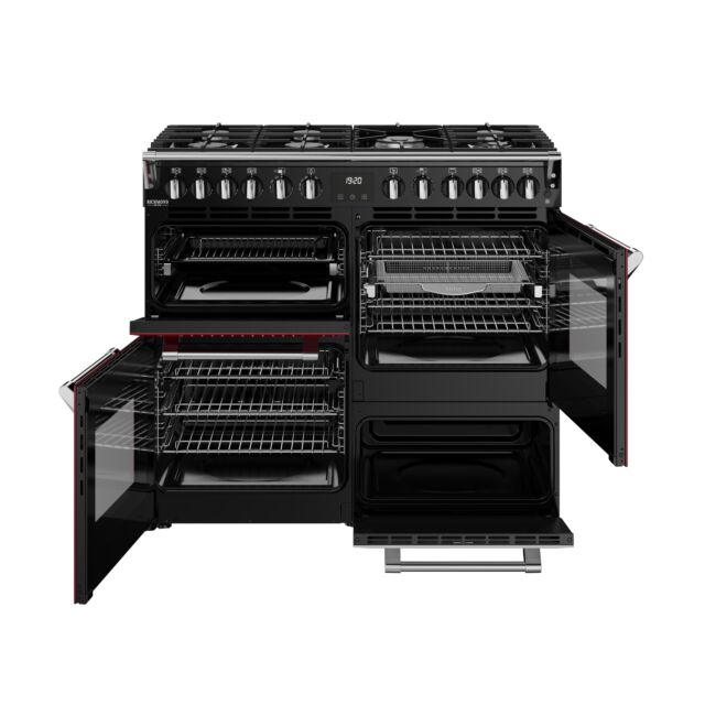 Stoves 444412020 Dx Rca Rich 100Df 100Cm Dual Fuel Range Cooker, Garnet Red, A Rated