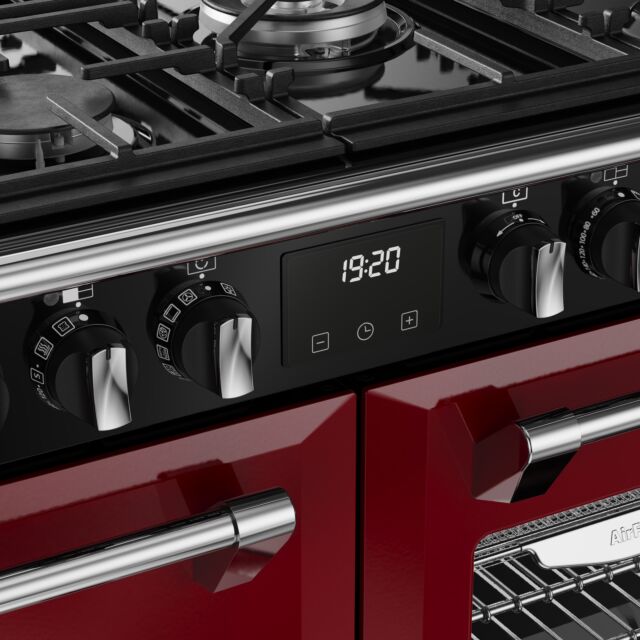 Stoves 444412020 Dx Rca Rich 100Df 100Cm Dual Fuel Range Cooker, Garnet Red, A Rated