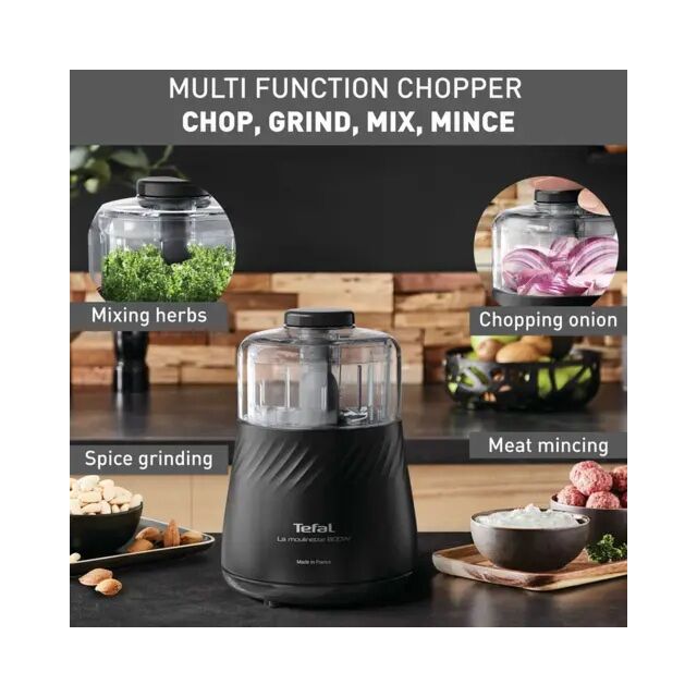 Tefal MB710840 Eco Respect Moulinette Mini Chopper - Black
