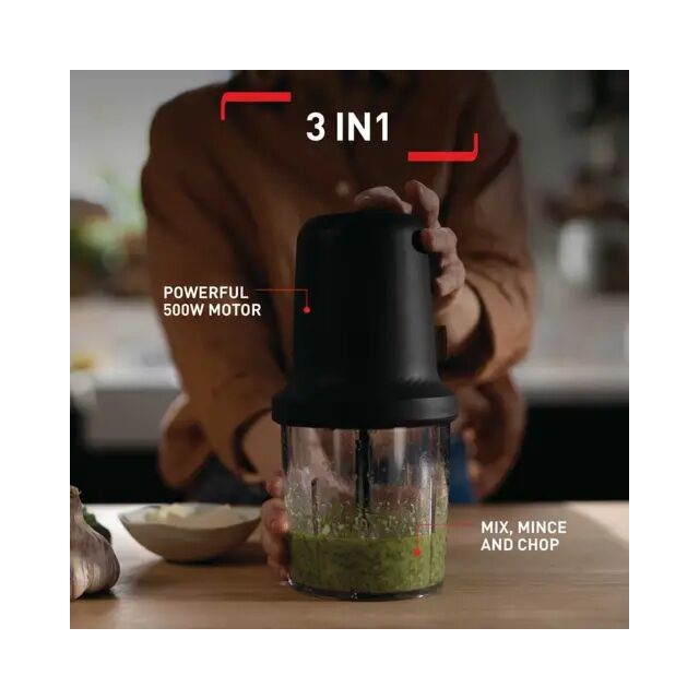 Tefal MQ80E840 Eco Respect Mini Chopper - Black