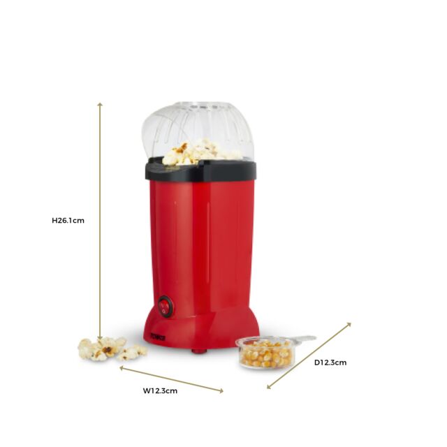 Tower T19050RD 900W Pop Corn Maker 