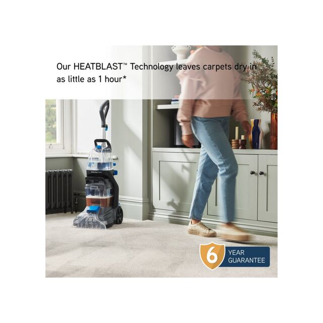 Vax CDCW-SSXS Spinscrub Power Carpet Washer - Grey & Tiger Blue