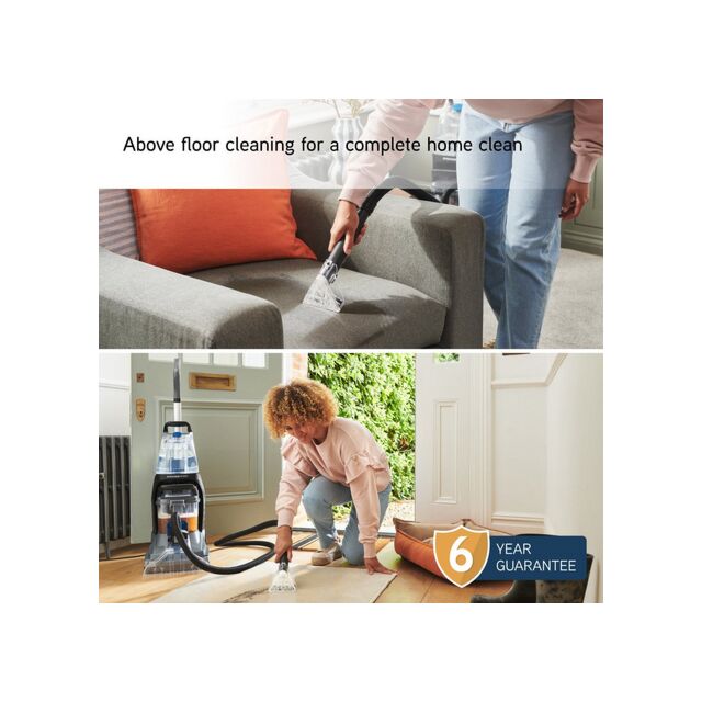 Vax CDCW-SSXS Spinscrub Power Carpet Washer - Grey & Tiger Blue