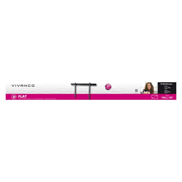 Vivanco 37972 Upto 65' Fixed Flat Screen Wall Bracket