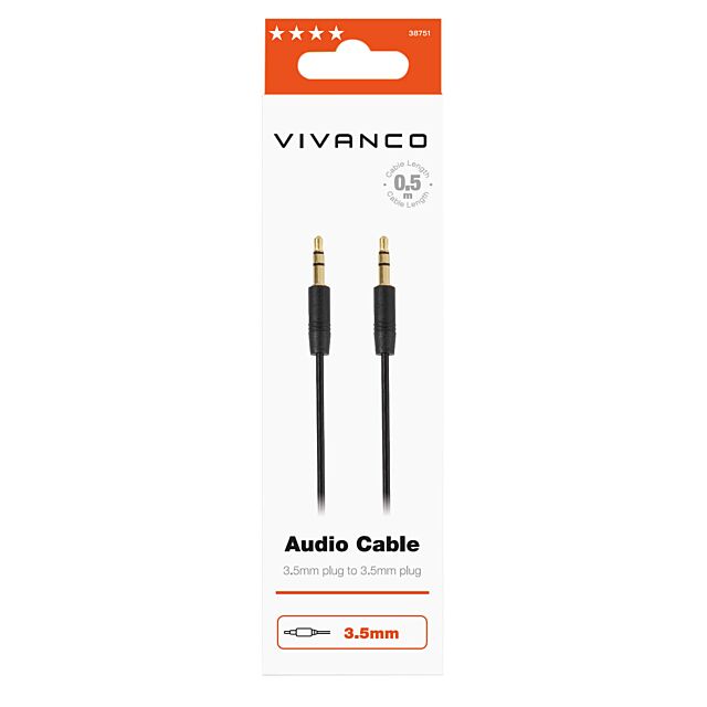 Vivanco 38751 3.5 Mm Audio Connection, 0,5M