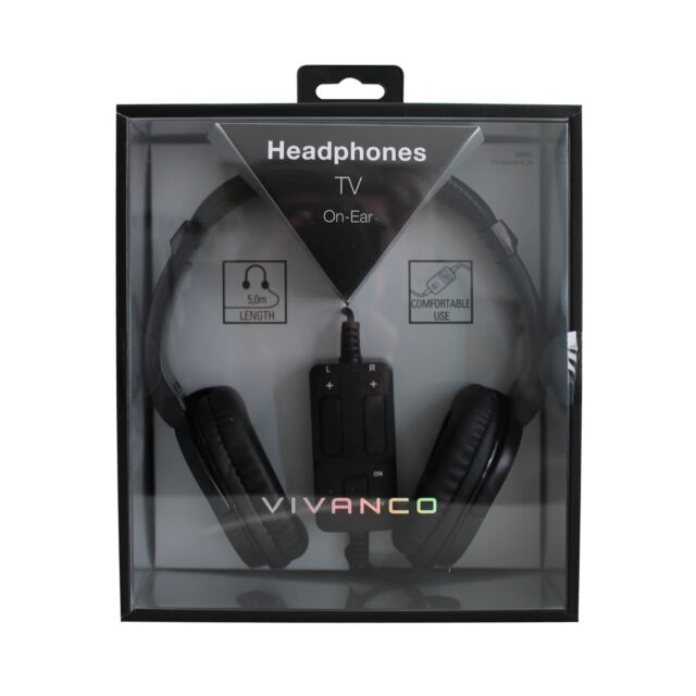 Vivanco 38906 TV Comfort 70 – TV Headphones, Over-Ear 5M