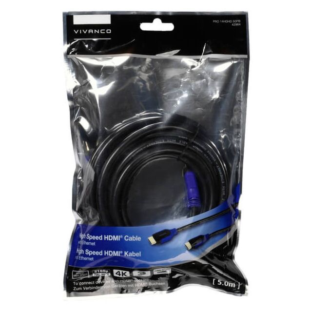 Vivanco 42964 High Speed Hdmi® Cable With Ethernet, 5M